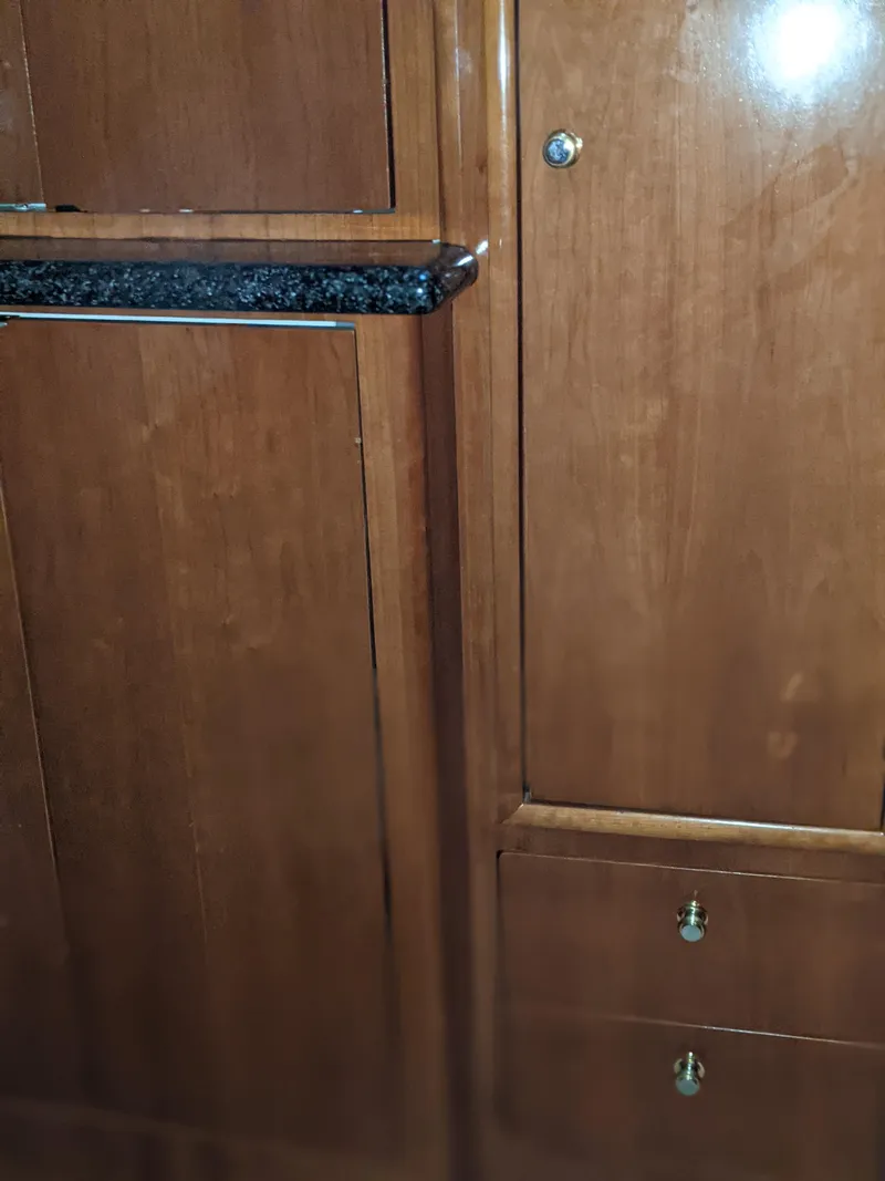 Slide: The Image of Wooden interior cabinetry of a 2000 Carver 506 Motor Yacht. - 32