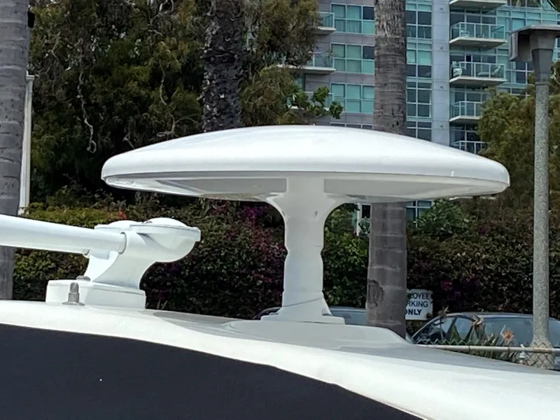 Slide: The Image of Radar dome on a 2017 Formula 350 Sun Sport boat. - 16
