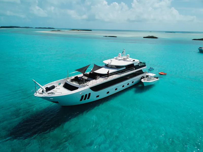 Slide: The Image of Luxurious 2010 WHS Marine yacht cruising in clear turquoise waters. - 8