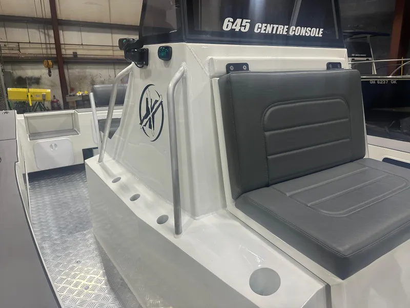 Slide: The Image of Center Console Moduel with Handrails, Rod Holders, and Cup Holder  - 23