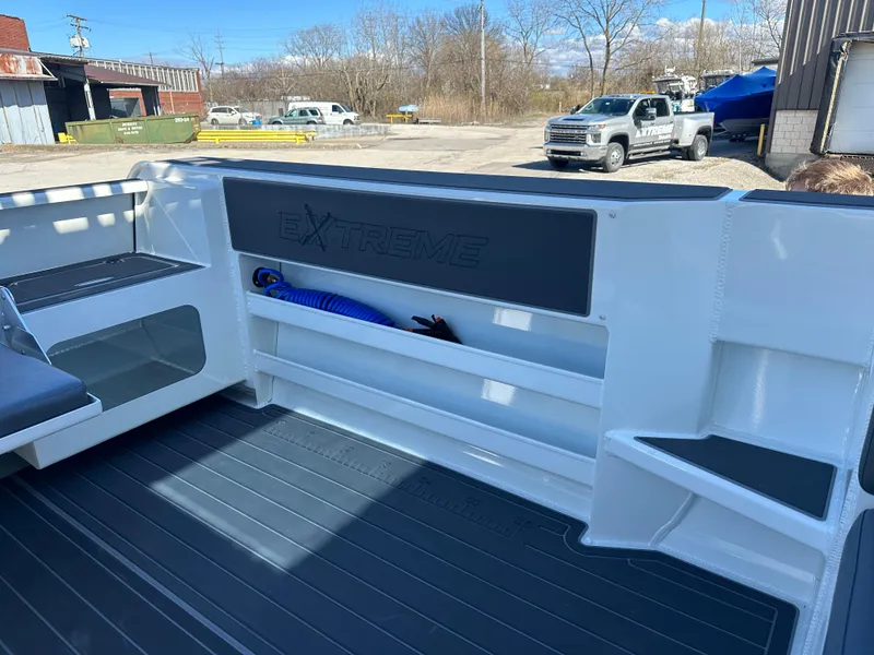 Slide: The Image of 2024 Extreme Boats 795 Walk Around 26' for Sale by Parma Marine Gunnel Storage - 16