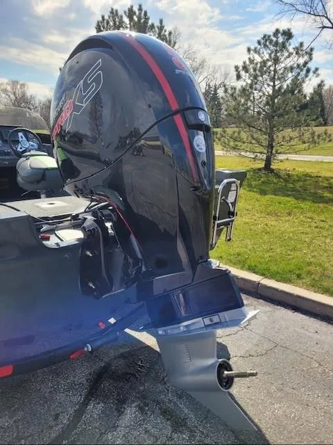 Slide: The Image of 2024 Ranger VS1782SC Angler boat with powerful outboard motor. - 2