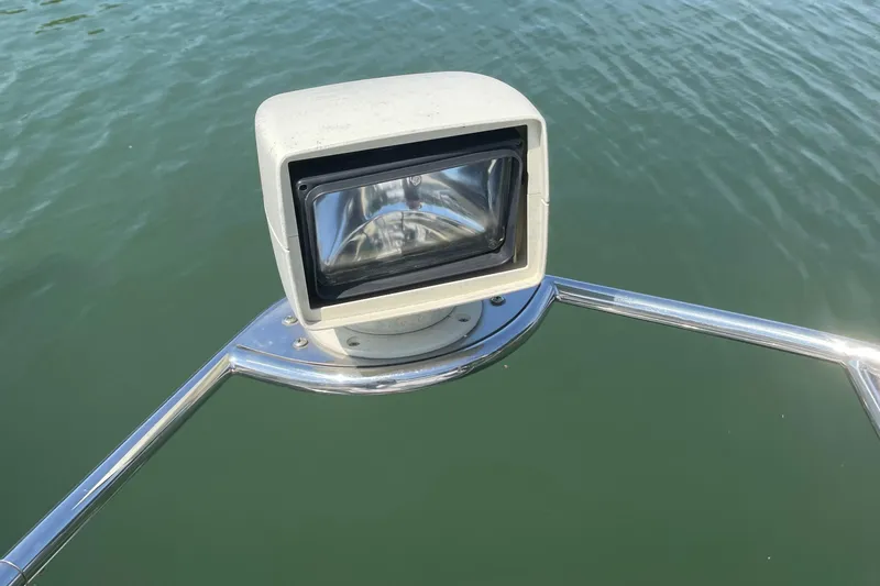 Slide: The Image of Spotlight on 2002 Carver 444 Cockpit Motoryacht, mounted on bow railing. - 40