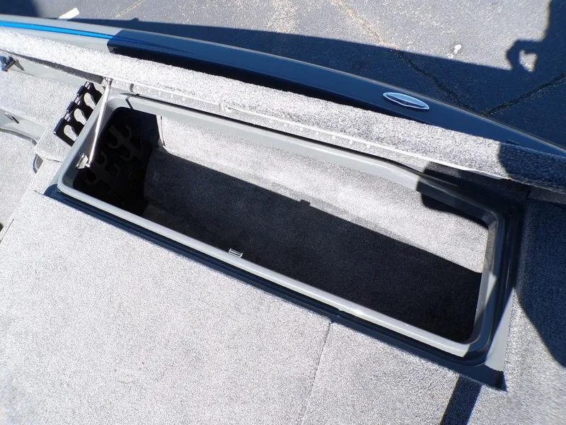 Slide: The Image of 2023 Phoenix 920 Elite boat storage compartment. - 27