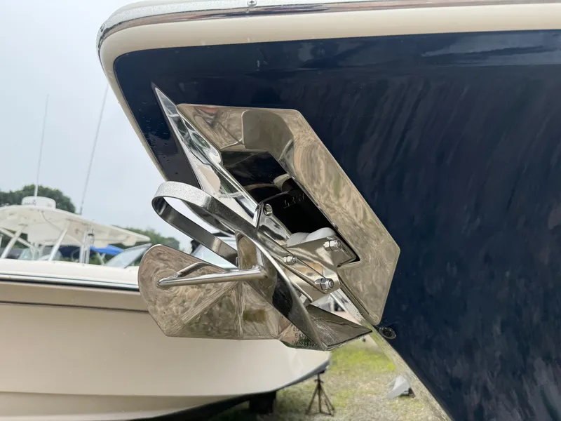 Slide: The Image of Close-up of 2025 Scout 260 LXF boat anchor. - 9