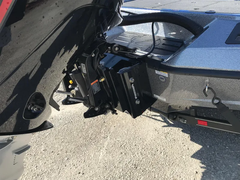 Slide: The Image of 2024 Ranger Z519 boat with Mercury Pro XS engine, rear deck view. - 11