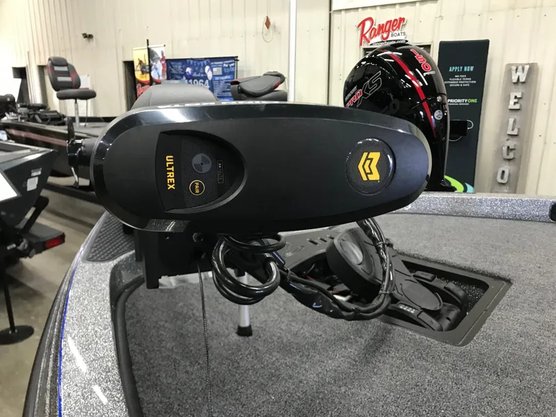 Slide: The Image of 2024 Ranger Z519 boat trailer hitch and frame on concrete surface. - 16