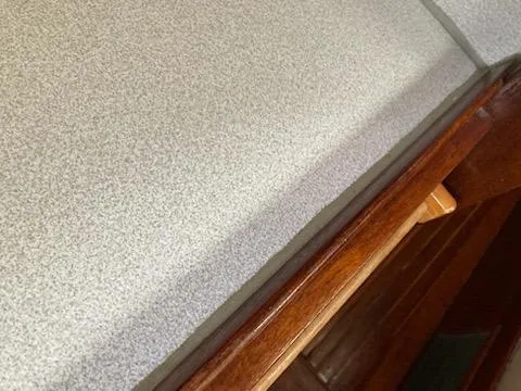 Slide: The Image of Close-up of the interior of a 1969 Spencer 44 CC sailboat. - 14