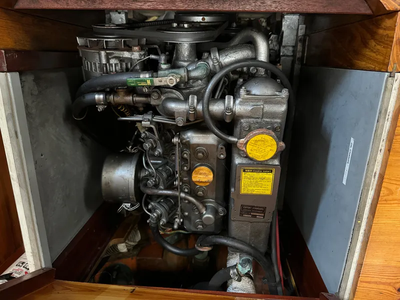 Slide: The Image of Engine compartment of a 1963 Concordia 41 Yawl. - 10