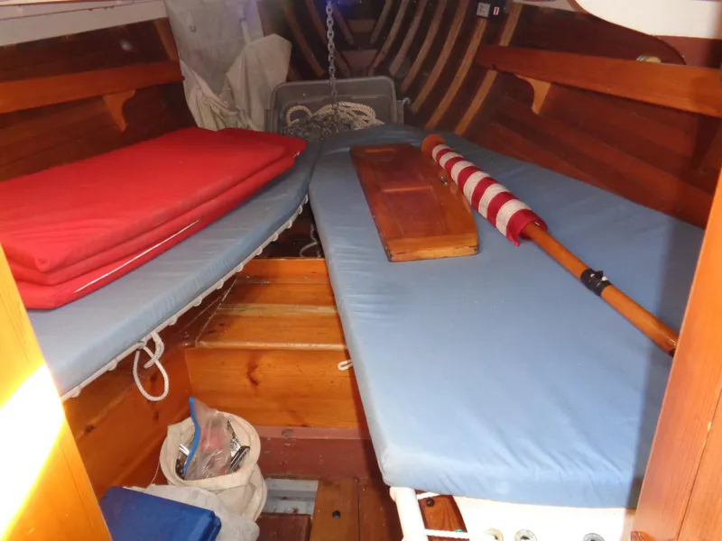 Slide: The Image of Interior of 1960 Concordia 39 Yawl with wooden bunks and nautical decor. - 7