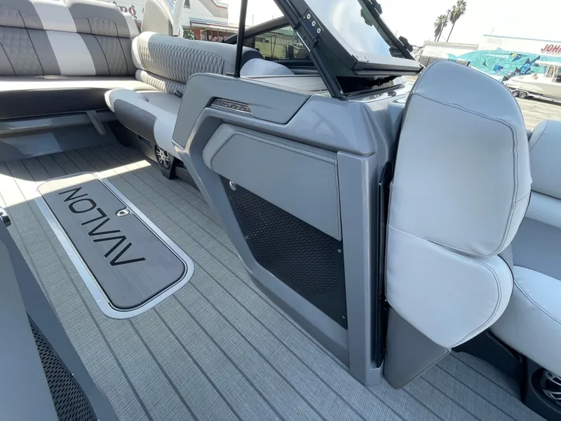 Slide: The Image of 2024 Avalon 2585 EXCALIBUR LTD VRB interior, showcasing luxurious seating and sleek design. - 8