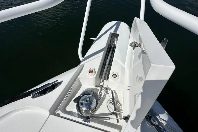 Slide: The Image of Anchor system of a 2008 Intrepid 390 Sport Yacht. - 26