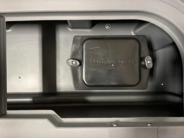 Slide: The Image of Electrical wiring and components inside a 2024 Bennington 22 SVSR-SPS boat. - 14