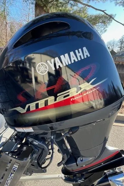 Slide: The Image of 2022 Express XPRESS X19PRO with Yamaha VMAX outboard motor. - 2