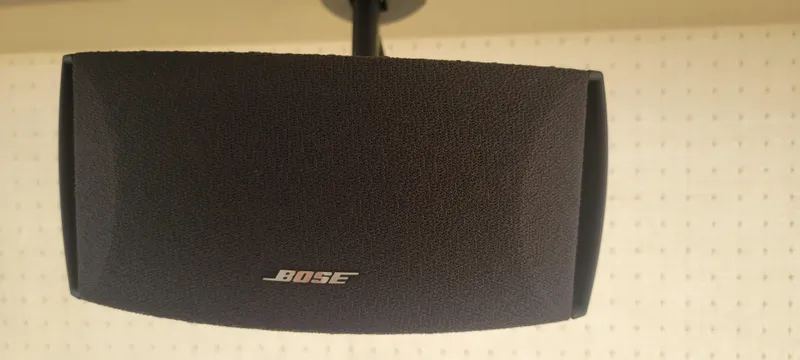 Slide: The Image of Bose speaker mounted on a wall, Ferretti Yachts 470, 2009 model. - 42