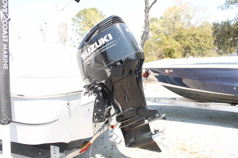 Slide: The Image of 2022 Sea Pro Citation 2400 with Suzuki outboard motor on trailer. - 4