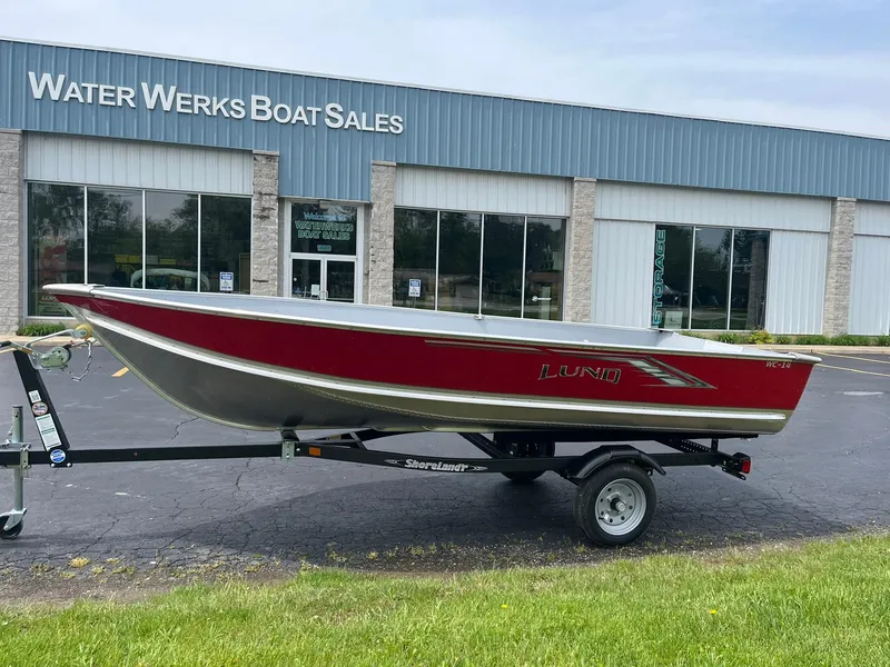 The Image of 2024 Lund WC-14 boat on trailer outside Water Werks Boat Sales. - 0