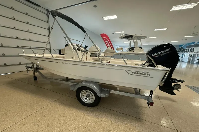 Slide: The Image of Boston Whaler 150 Montauk 2024 - 2