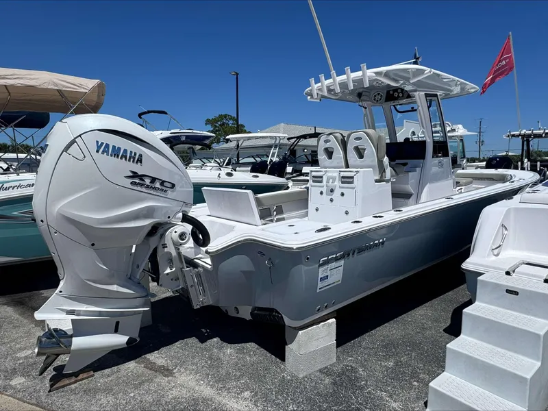 Slide: The Image of 2024 Sportsman 267 Masters OE boat with Yamaha XTO Offshore engine. - 3
