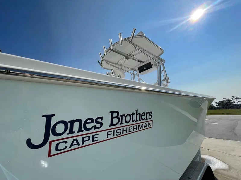 Slide: The Image of Open storage compartment on a 2025 Jones Brothers 26 Cape Fisherman boat. - 9