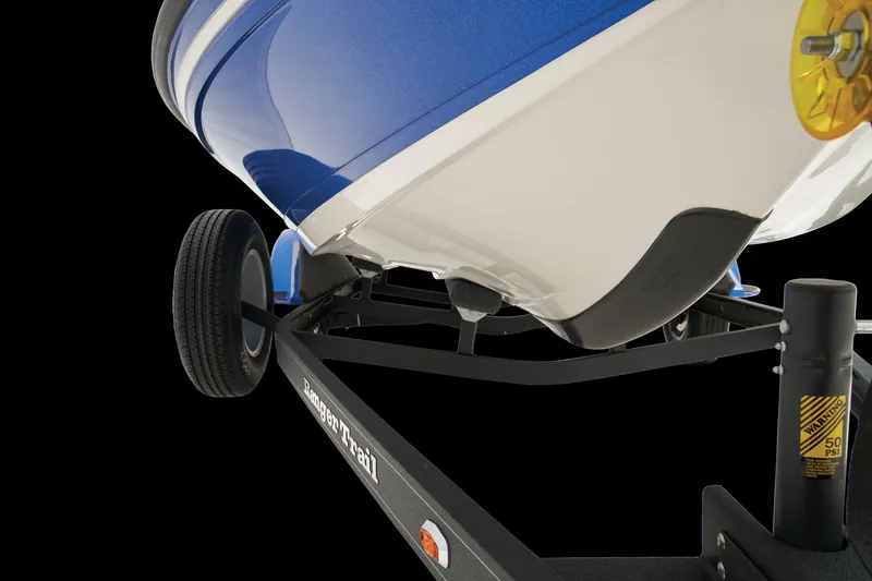 Slide: The Image of 2024 Ranger Z518 Cup-Equipped boat with powerful V8 engine, parked near a scenic river. - 14