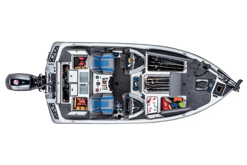 Slide: The Image of 2024 Ranger Z518 boat on trailer, parked outdoors, side view. - 3