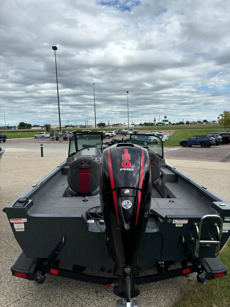 Slide: The Image of 2024 Ranger VS1782SC Angler boat with powerful outboard motor. - 2