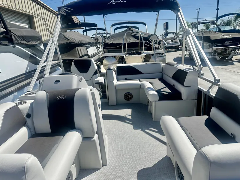 Slide: The Image of Avalon 15' Electric Venture Cruise w/ 6.0 Torqueedo! 2024 - 2