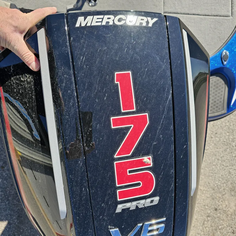 Slide: The Image of Mercury 175 Pro V6 engine on a 2024 Nitro Z18 Pro boat. - 5