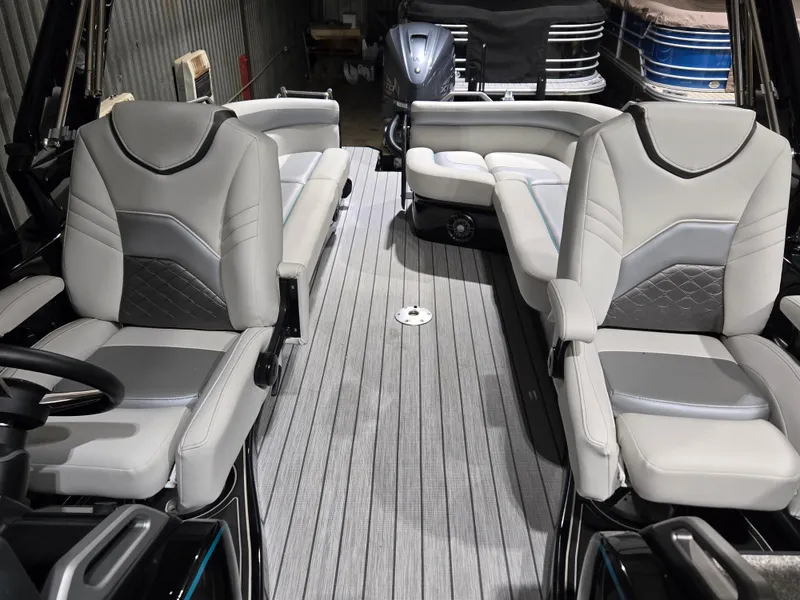 Slide: The Image of 2024 SunCatcher Amara interior with luxurious seating and modern design. - 8