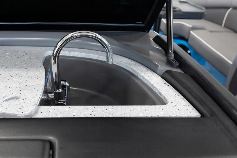 Slide: The Image of Stainless steel sink on the 2025 Trifecta 25 Sport RF9 DC 3.0+ boat. - 18