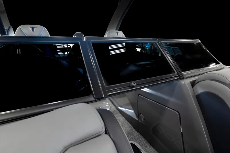 Slide: The Image of Interior of 2025 Trifecta 25 Sport RF9 DC 3.0+ boat with sleek design. - 23
