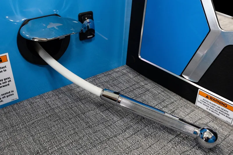 Slide: The Image of 2025 Trifecta 25 Sport RF9 DC 3.0+ interior detail with hose and handle. - 28