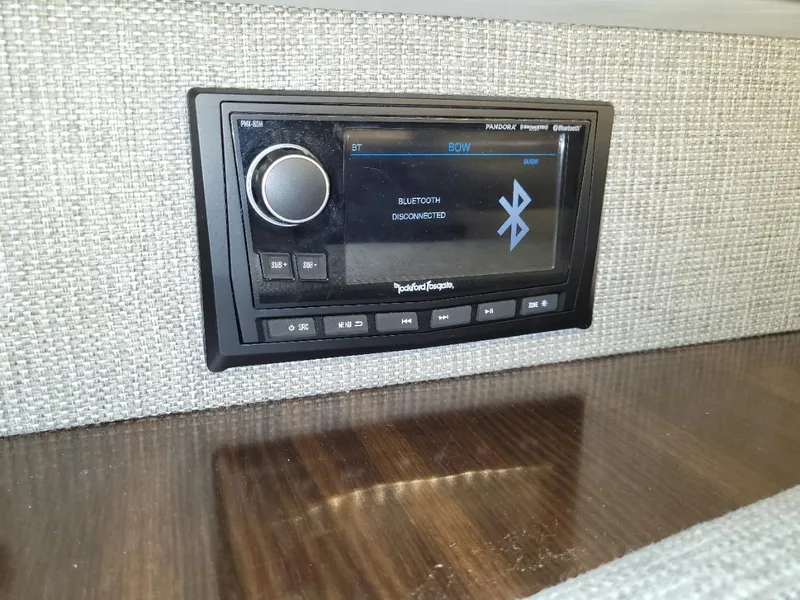 Slide: The Image of Rockford Fosgate Bluetooth stereo system in 2021 Cruisers Yachts 38 GLS I/O. - 24