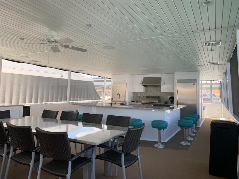 Slide: The Image of Spacious modern kitchen and dining area on Adonia Athena share #2 houseboat, 2019 model. - 11