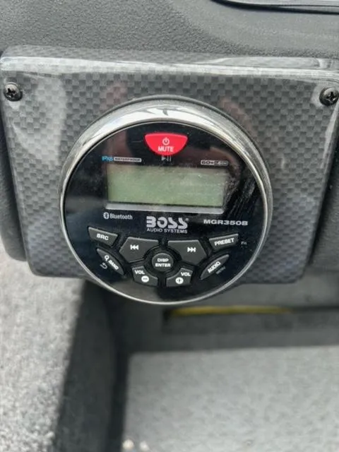 Slide: The Image of Boss Audio Systems MGR350B control panel in 2024 Crestliner HAWK 1650 boat. - 11