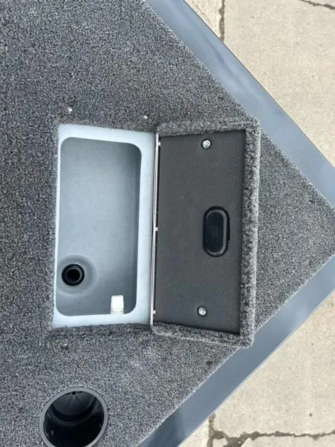 Slide: The Image of 2024 Crestliner HAWK 1650 boat storage compartment and livewell. - 15