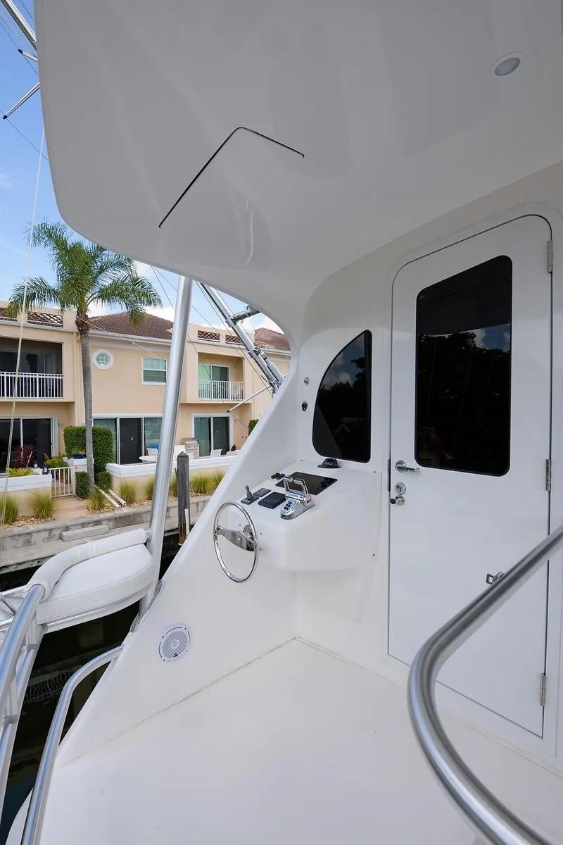 Slide: The Image of Enclosed Flybridge Aft Deck - 49