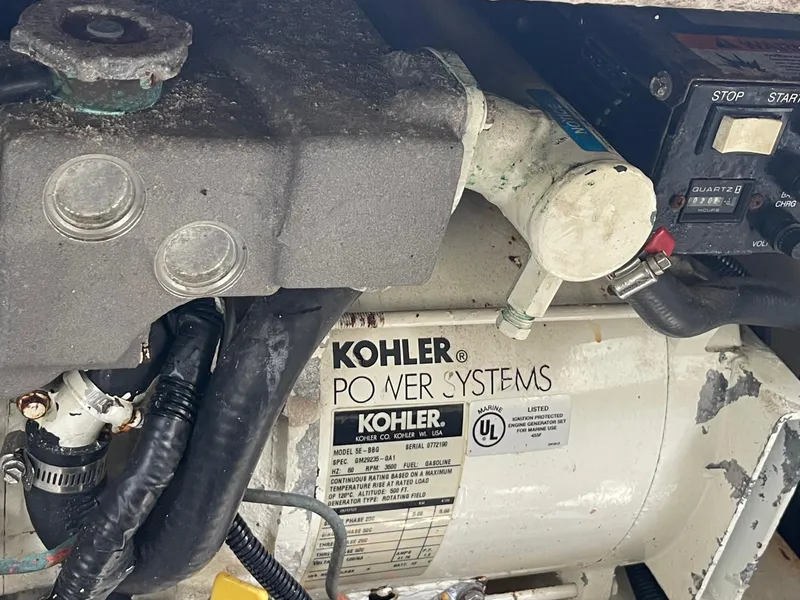 Slide: The Image of Kohler Power Systems generator in a 2006 Sea Ray 270 Amberjack boat. - 21