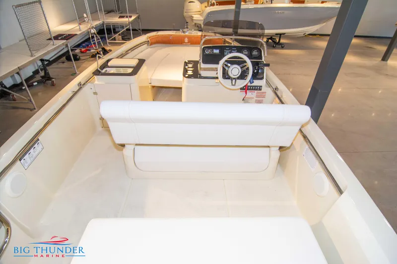 Slide: The Image of 2024 Capoforte SX200 boat interior at Big Thunder Marine showroom. - 10
