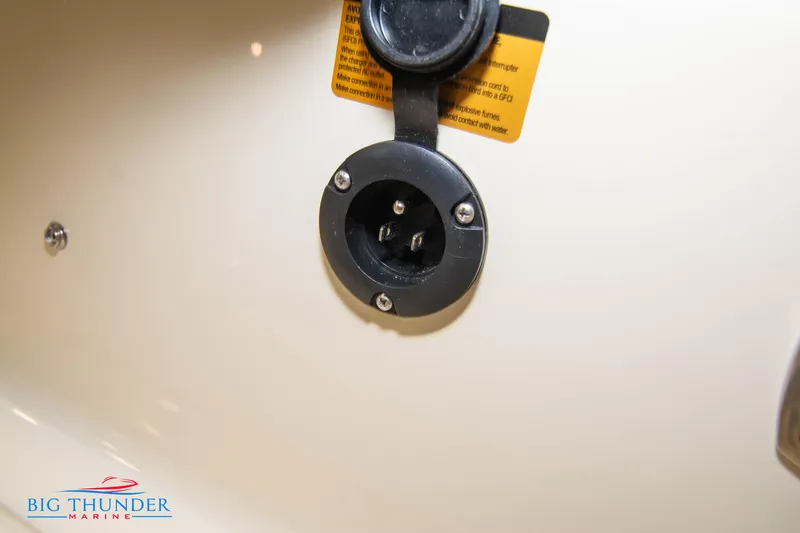 Slide: The Image of Capoforte CX240 2024 boat power socket close-up at Big Thunder Marine. - 18