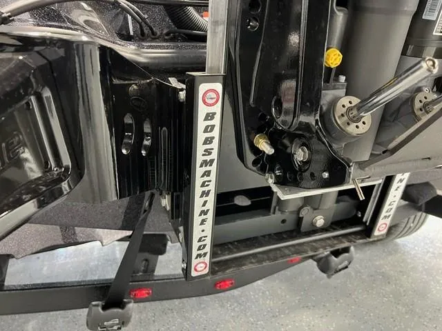 Slide: The Image of Close-up of iKon LX20 2024 boat engine mount with Bob's Machine parts. - 6