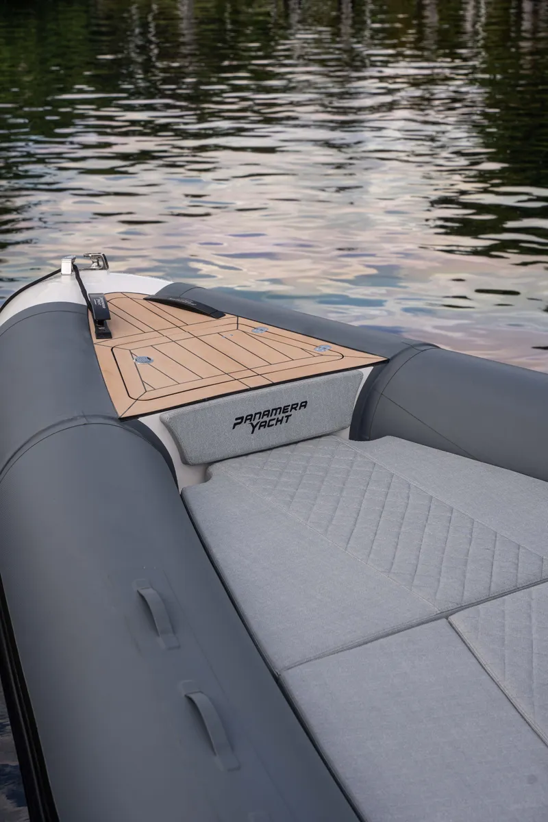 Slide: The Image of 2025 Panamera Yacht PY 100 bow on water, luxury design. - 16