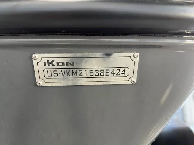 Slide: The Image of iKon LX21 2024 model identification plate with serial number US-VKM21B38B424. - 13