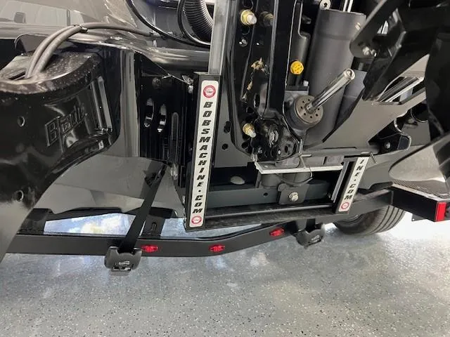 Slide: The Image of Close-up of 2024 iKon LX21 boat engine mount and hydraulic system. - 4