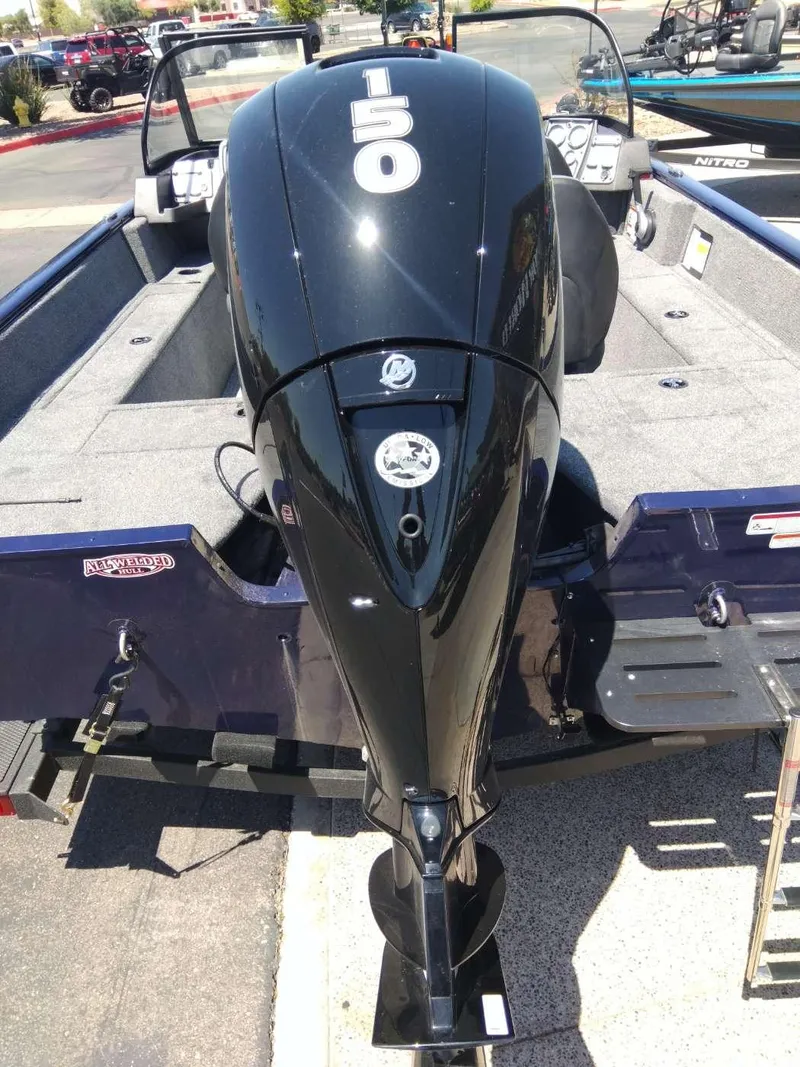 Slide: The Image of 2024 Tracker Pro Guide V-175 WT boat with 150 HP engine. - 3