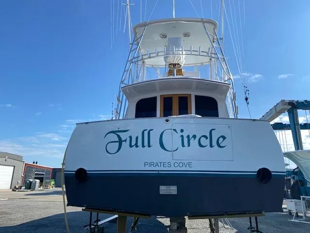 Slide: The Image of 1984 Custom Carolina Buddy Davis boat on stands at Bayliss Boatworks. - 8