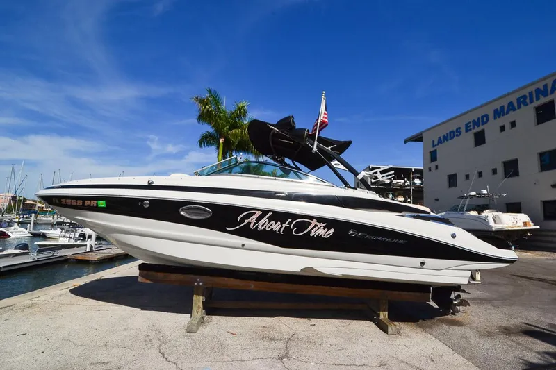 Slide: The Image of 2014 Crownline Eclipse E6 boat at Lands End Marina. - 2