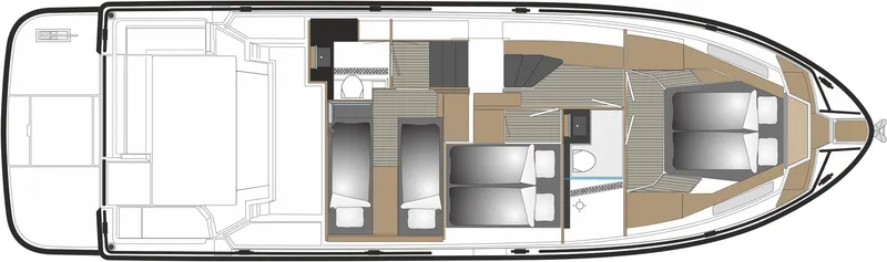 Slide: The Image of Modern bathroom in 2025 Sargo 45 Cat A boat with wooden cabinets. - 31