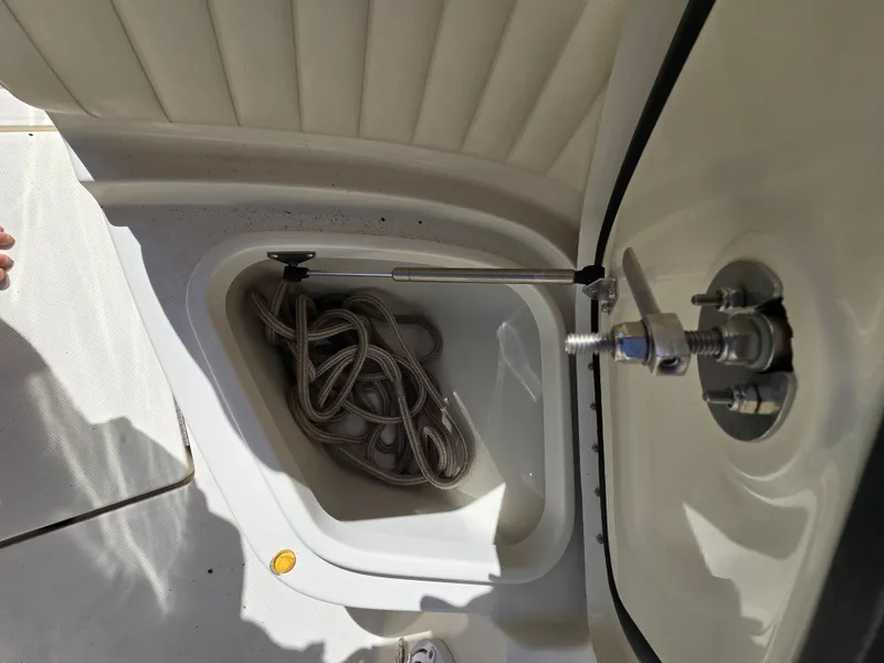 Slide: The Image of Storage compartment with rope in a 2008 Hydra-Sports Vector 2200 DC boat. - 7